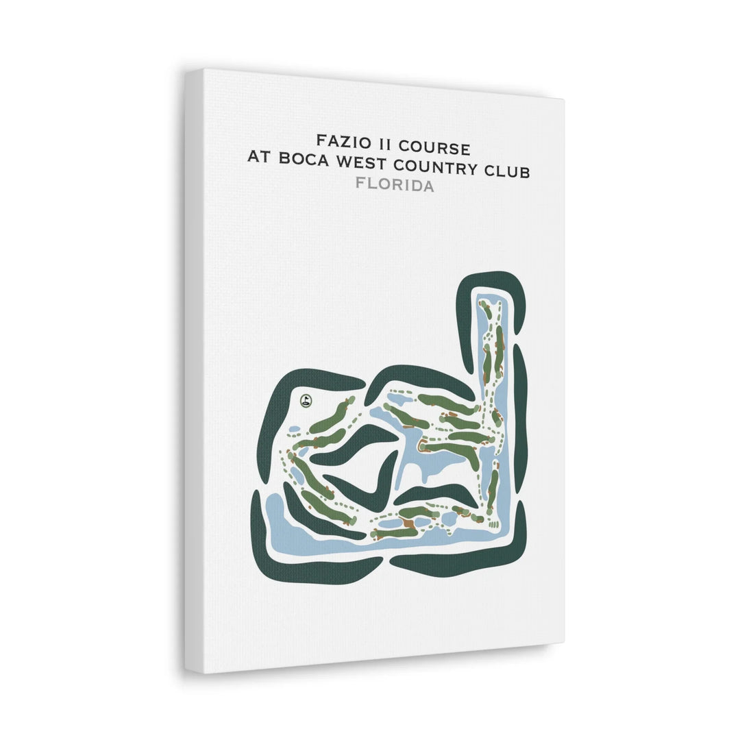 Fazio II Course at Boca West Country Club, Florida - Printed Golf Courses