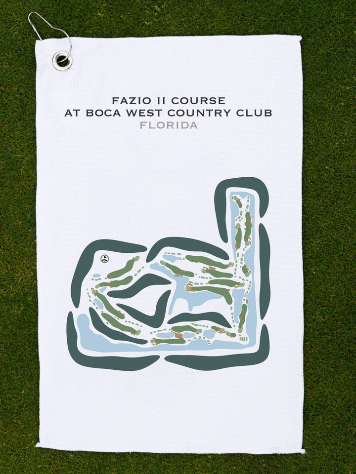 Fazio II Course at Boca West Country Club, Florida - Printed Golf Courses