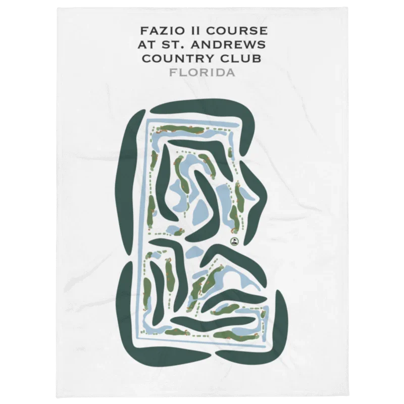 Fazio II Course at St. Andrews Country Club, Florida - Printed Golf Courses