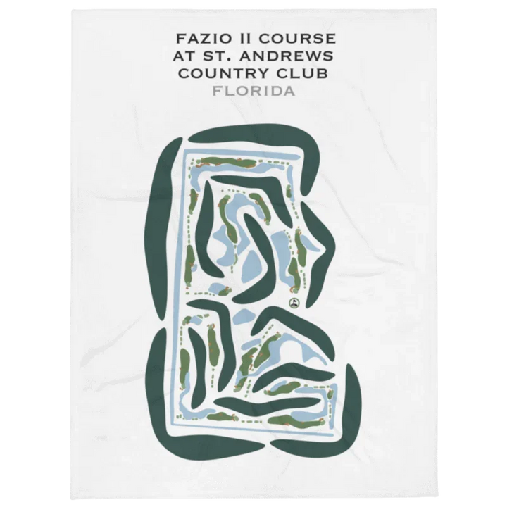 Fazio II Course at St. Andrews Country Club, Florida - Printed Golf Courses