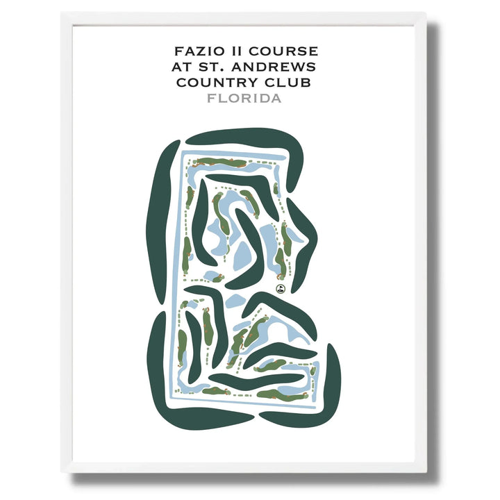 Fazio II Course at St. Andrews Country Club, Florida - Printed Golf Courses