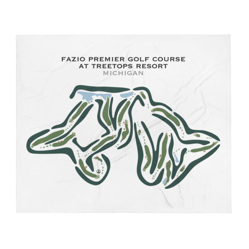 Fazio Premier Golf Course at Treetops Resort, Michigan - Printed Golf Courses - Golf Course Prints