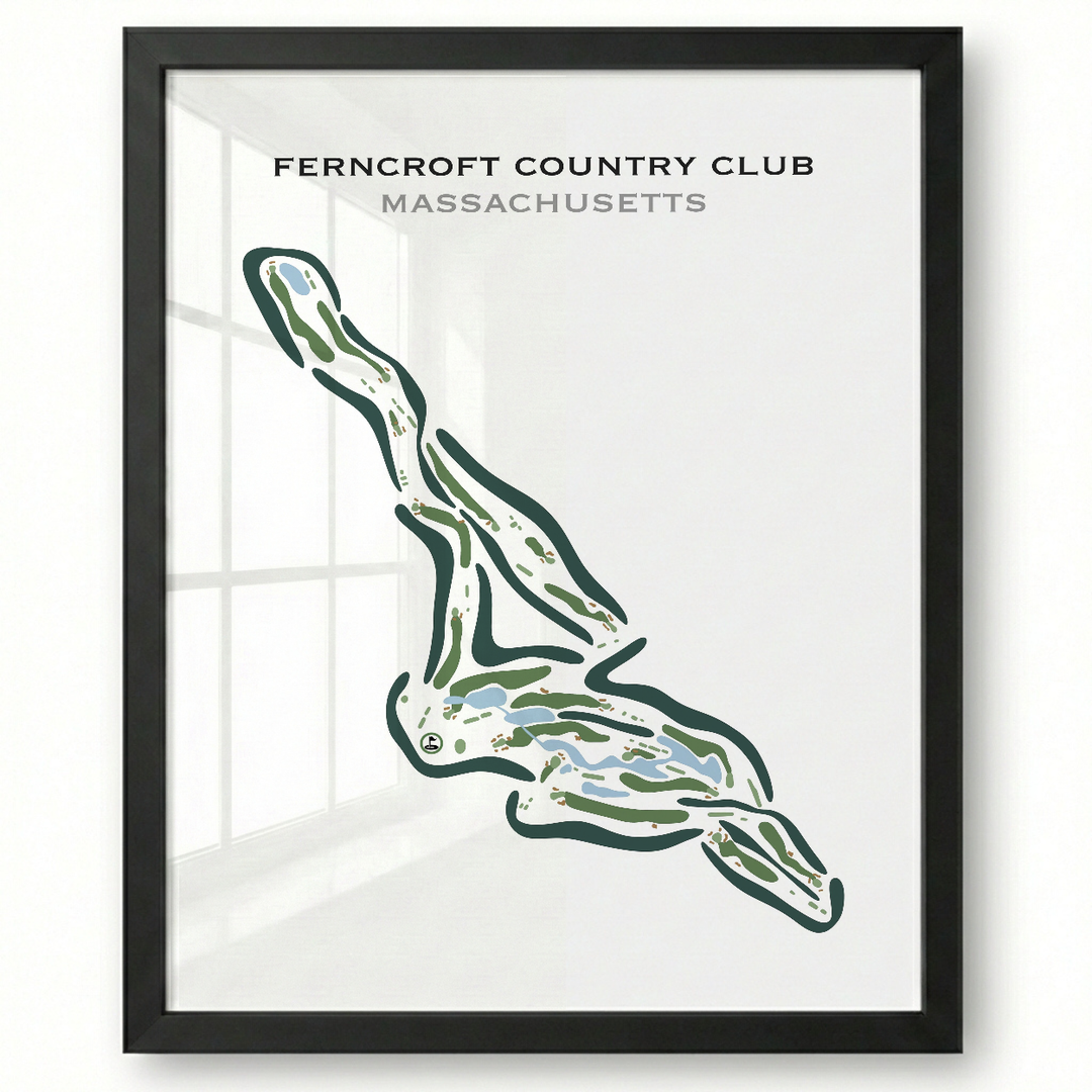 Ferncroft Golf Club, Massachusetts - Printed Golf Courses