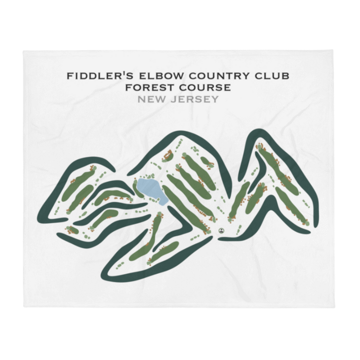 Fiddler's Elbow Country Club - Forest Course, New Jersey - Printed Golf Courses