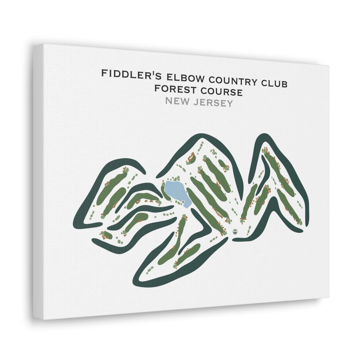 Fiddler's Elbow Country Club - Forest Course, New Jersey - Printed Golf Courses