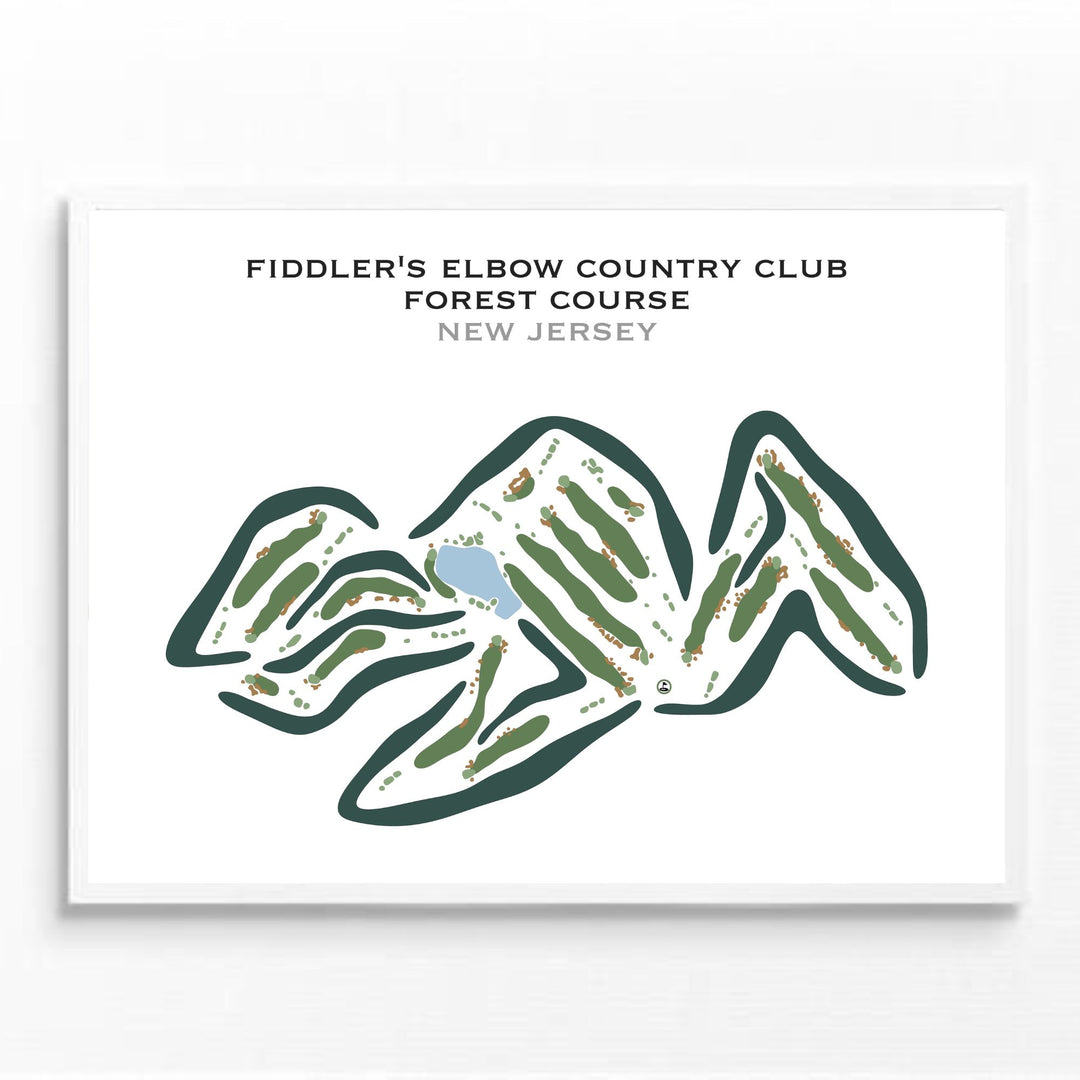 Fiddler's Elbow Country Club - Forest Course, New Jersey - Printed Golf Courses