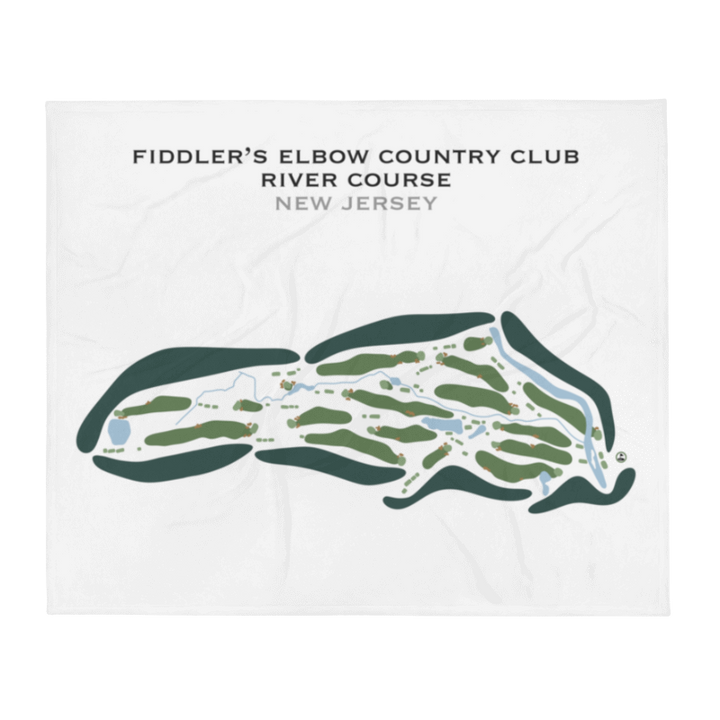 Fiddler's Elbow Country Club - The River Course, New Jersey - Printed Golf Courses