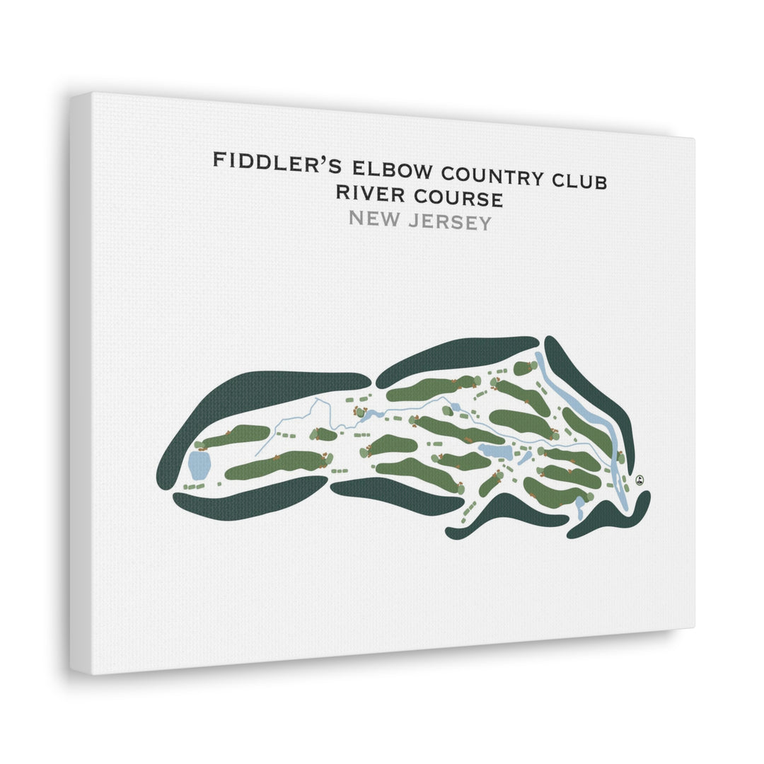 Fiddler's Elbow Country Club - The River Course, New Jersey - Printed Golf Courses