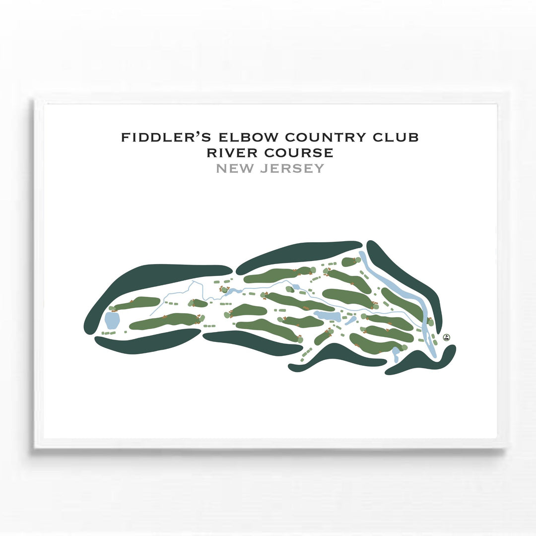 Fiddler's Elbow Country Club - The River Course, New Jersey - Printed Golf Courses