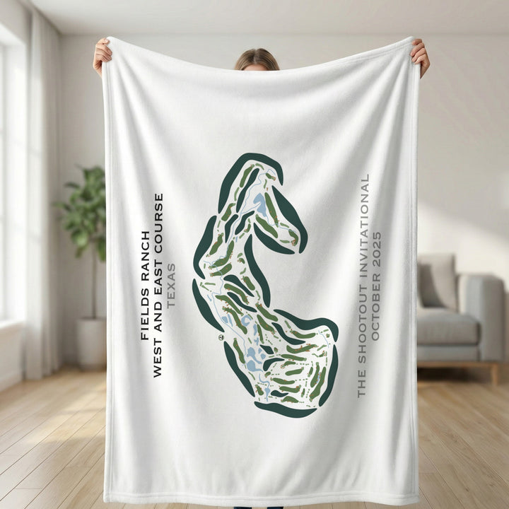 Fields Ranch, West & East Golf Courses, Texas - Printed Golf Course