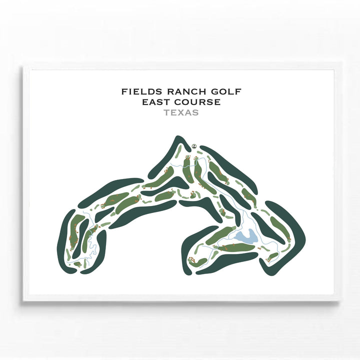 Fields Ranch - East Course, Texas - Printed Golf Courses