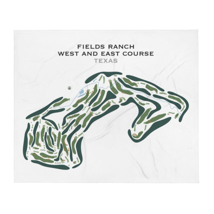 Fields Ranch, West & East Golf Courses, Texas - Printed Golf Course