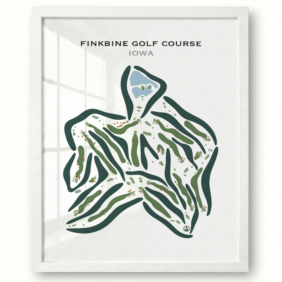Finkbine Golf Course, Iowa - Printed Golf Courses