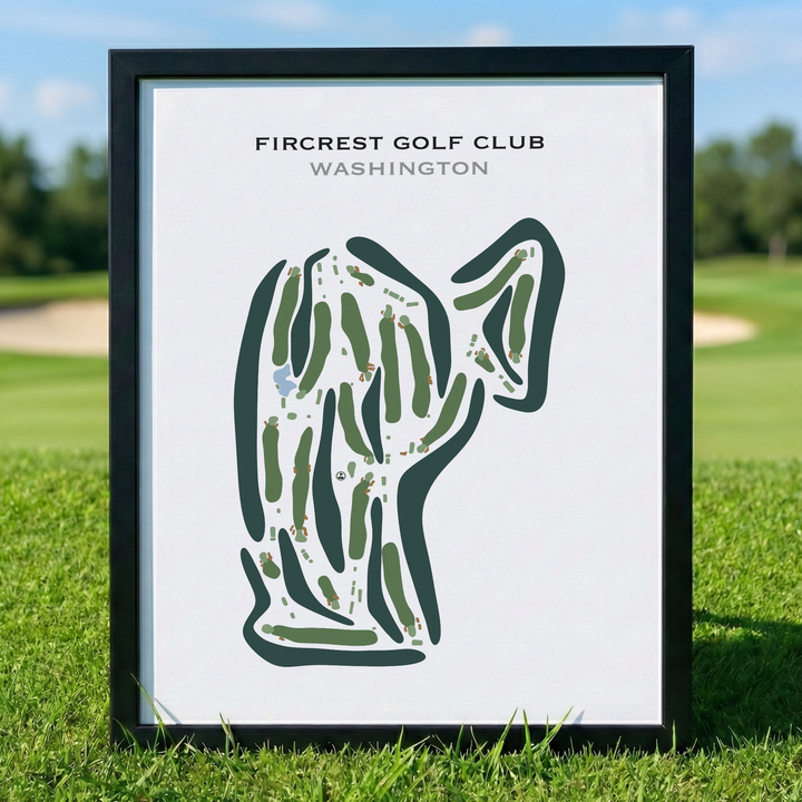 Fircrest Golf Club, Washington - Printed Golf Courses