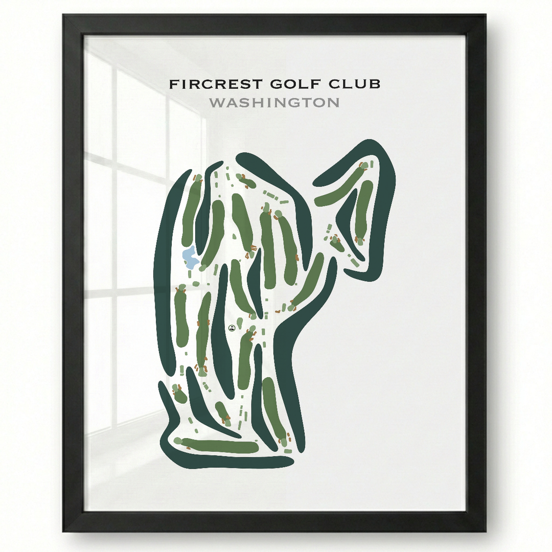 Fircrest Golf Club, Washington - Printed Golf Courses