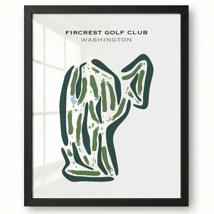 Fircrest Golf Club, Washington - Printed Golf Courses