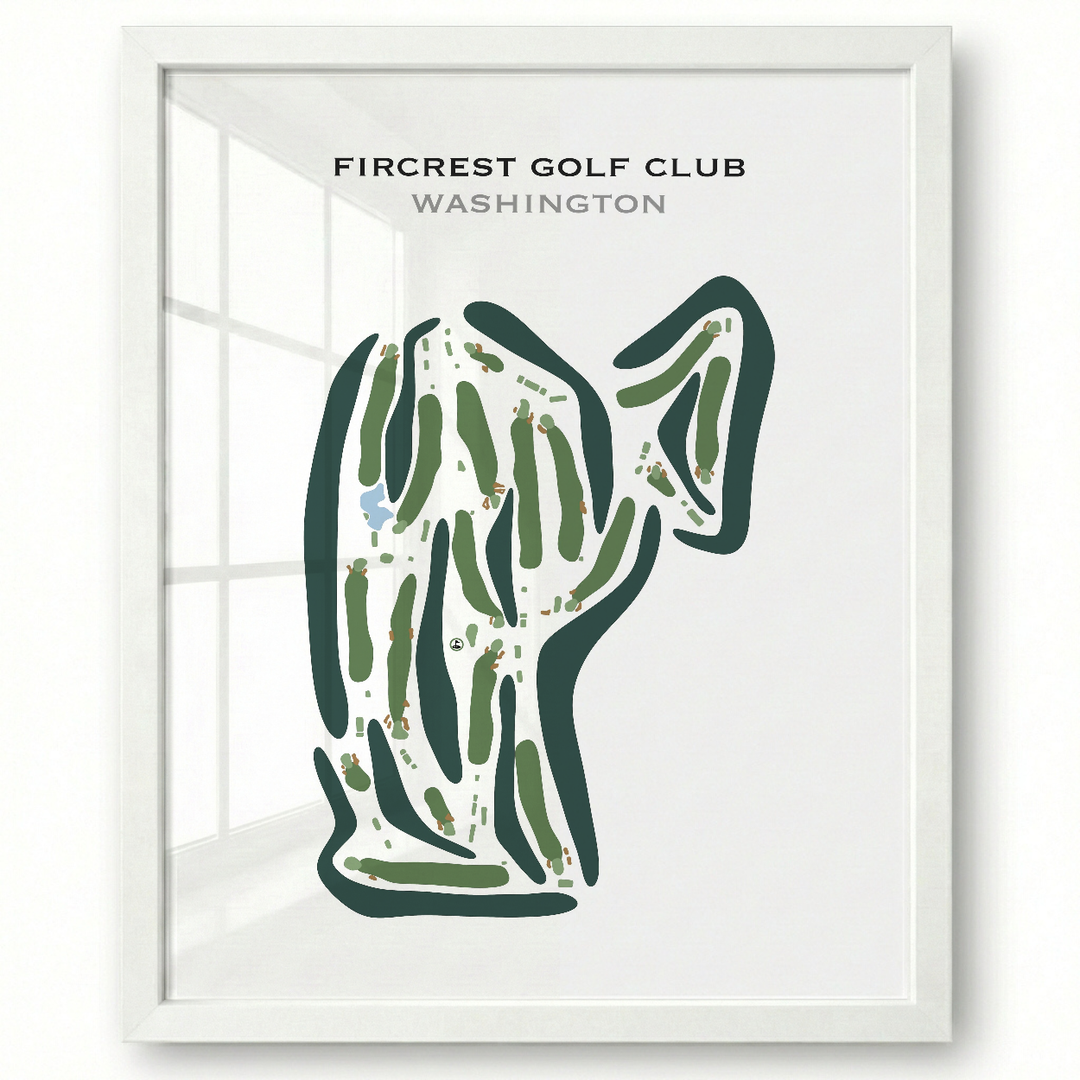 Fircrest Golf Club, Washington - Printed Golf Courses