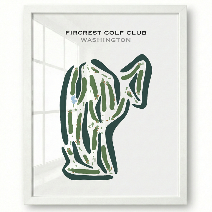 Fircrest Golf Club, Washington - Printed Golf Courses