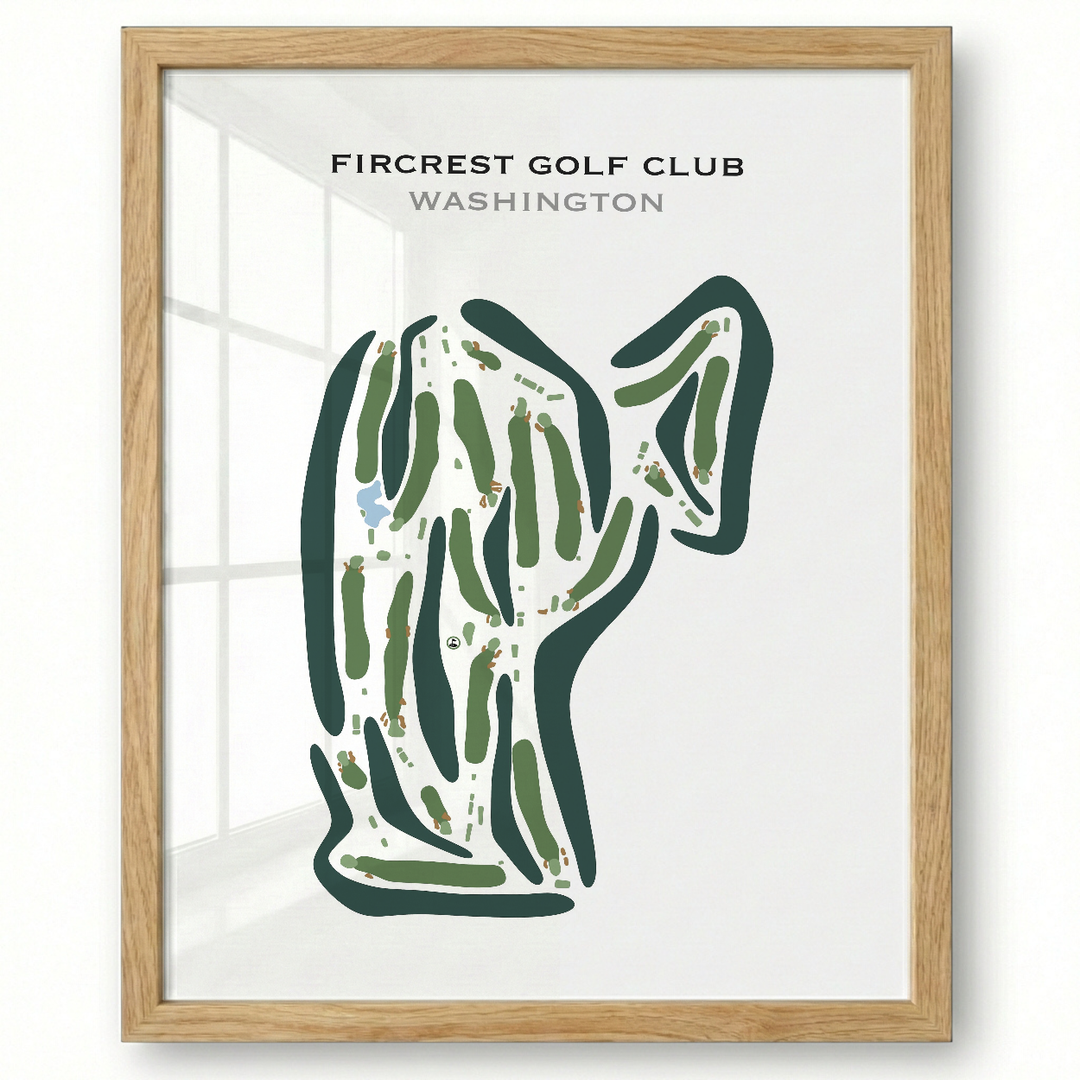 Fircrest Golf Club, Washington - Printed Golf Courses