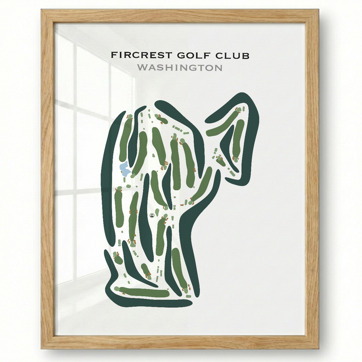 Fircrest Golf Club, Washington - Printed Golf Courses