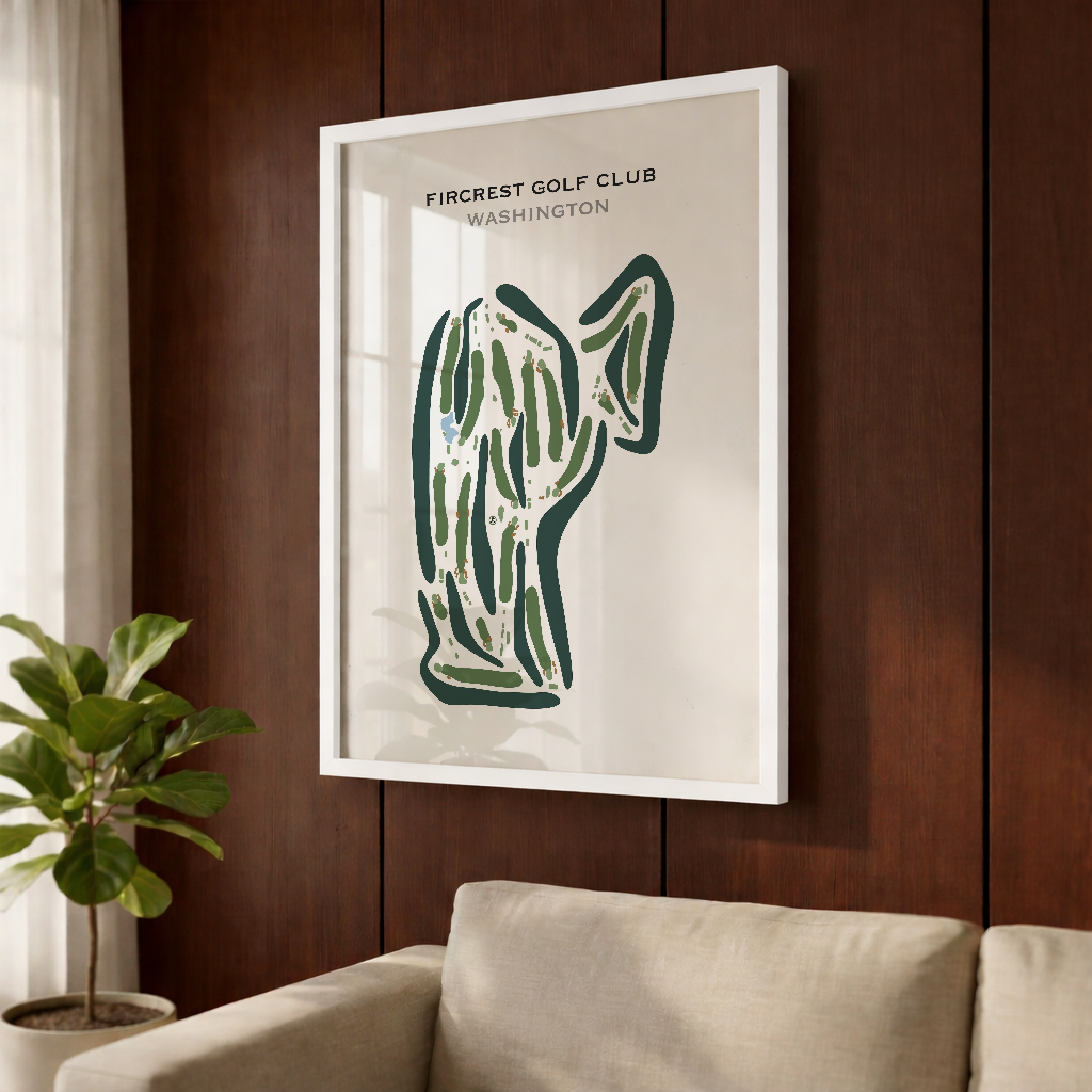 Fircrest Golf Club, Washington - Printed Golf Courses