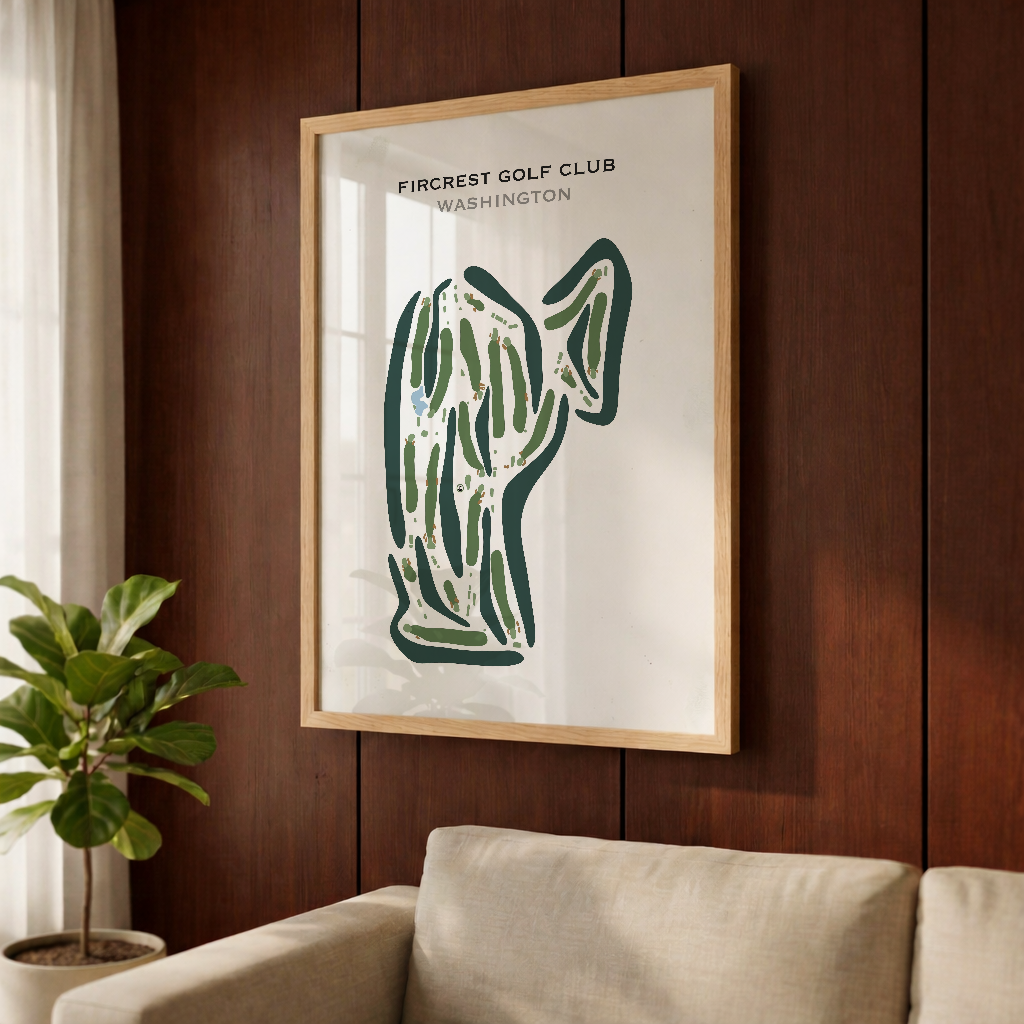 Fircrest Golf Club, Washington - Printed Golf Courses