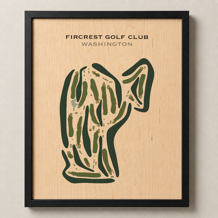 Fircrest Golf Club, Washington - Printed Golf Courses