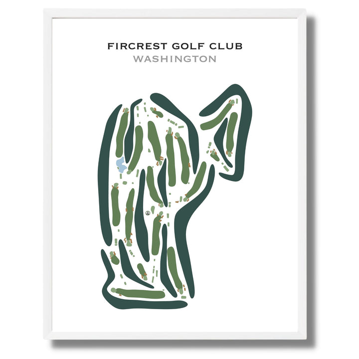 Fircrest Golf Club, Washington - Printed Golf Courses