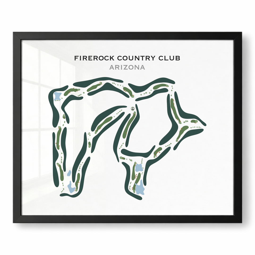 FireRock Country Club, Arizona - Printed Golf Course