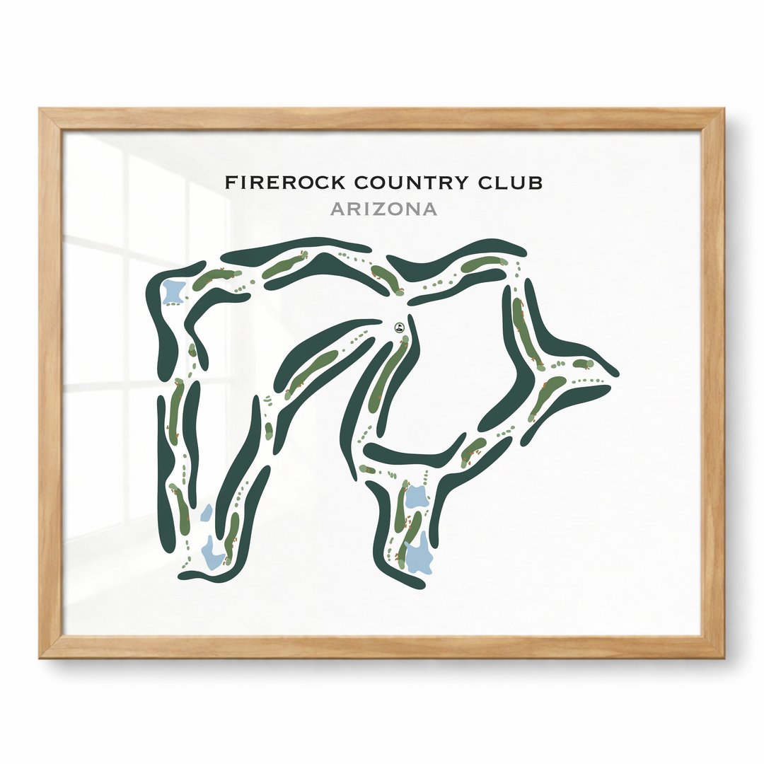 FireRock Country Club, Arizona - Printed Golf Course