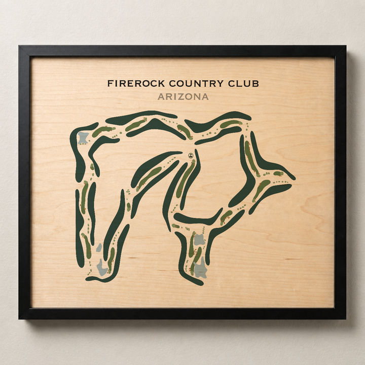FireRock Country Club, Arizona - Printed Golf Course