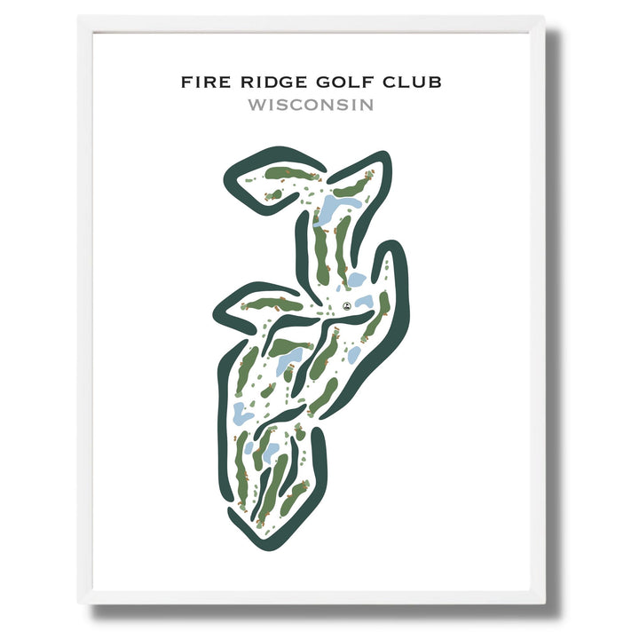 Fire Ridge Golf Club, Wisconsin - Printed Golf Courses