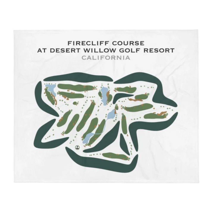 Firecliff Course at Desert Willow Golf Resort, California - Printed Golf Courses