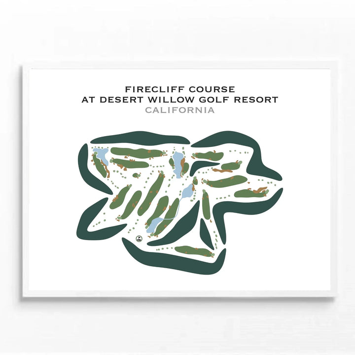 Firecliff Course at Desert Willow Golf Resort, California - Printed Golf Courses