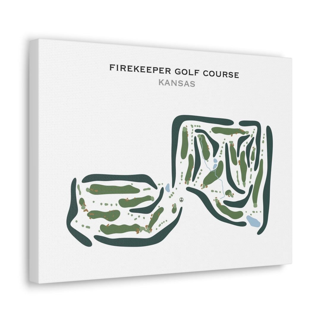 Firekeeper Golf Course, Kansas - Printed Golf Courses