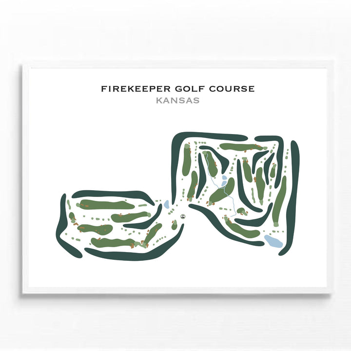 Firekeeper Golf Course, Kansas - Printed Golf Courses