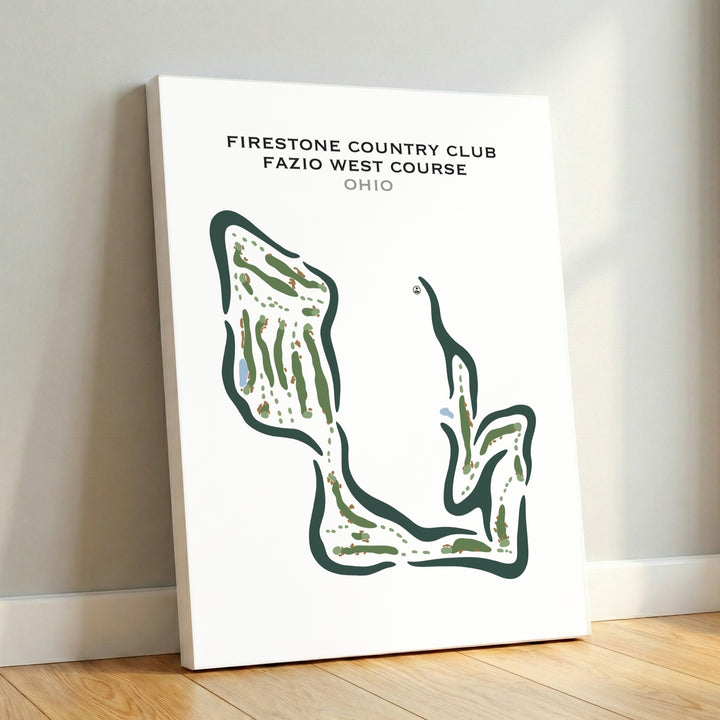 Firestone Country Club, Ohio - Printed Golf Courses