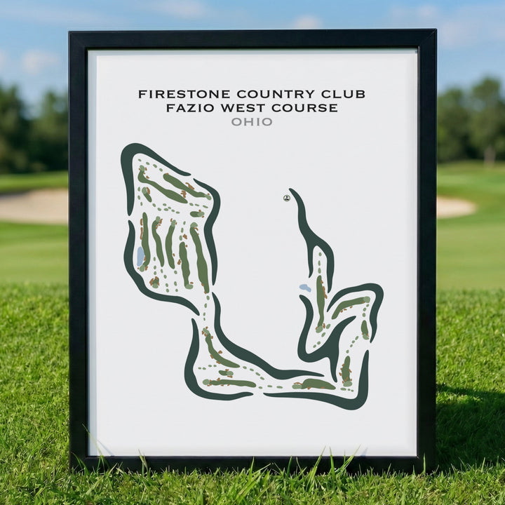Firestone Country Club, Ohio - Printed Golf Courses