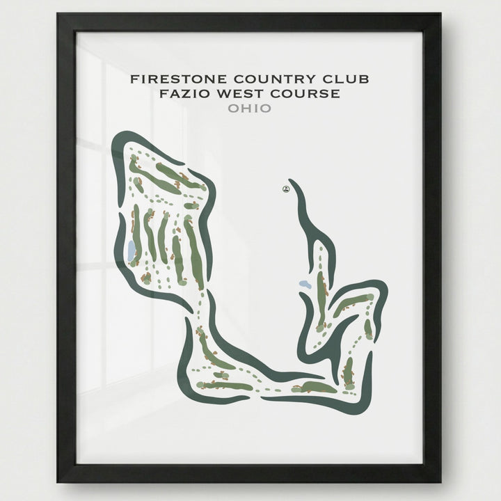 Firestone Country Club, Ohio - Printed Golf Courses