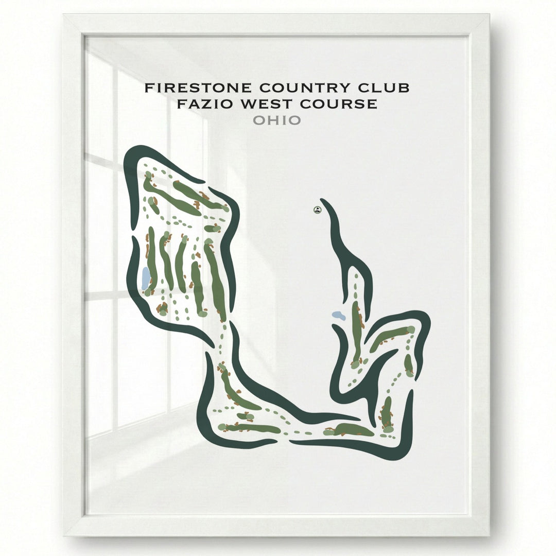 Firestone Country Club, Ohio - Printed Golf Courses