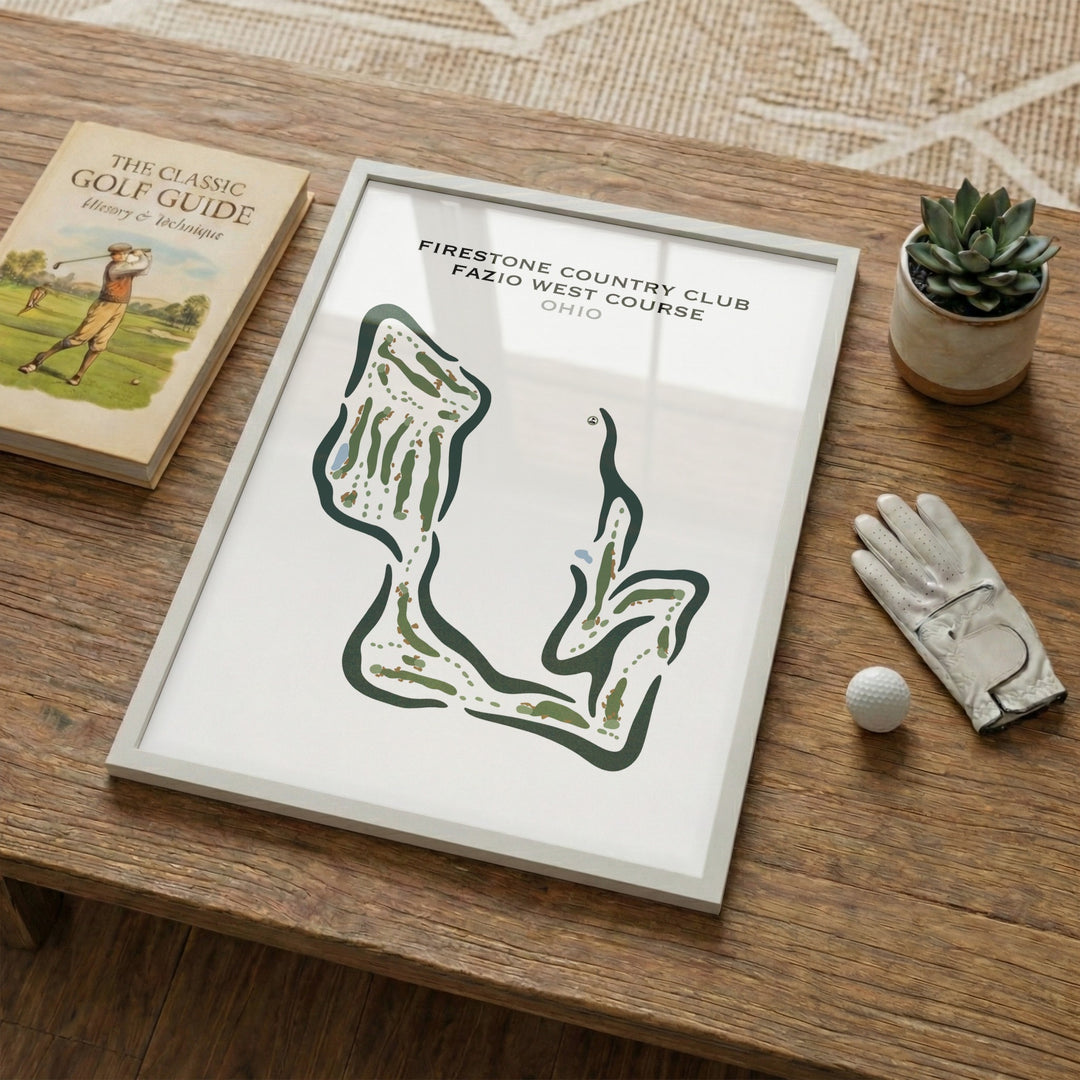 Firestone Country Club, Ohio - Printed Golf Courses