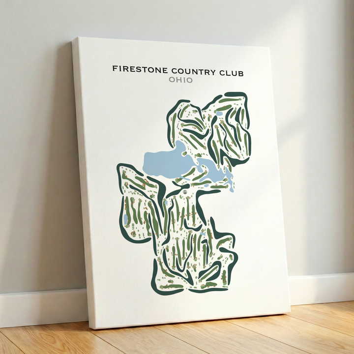 Firestone Country Club, Ohio - Printed Golf Courses