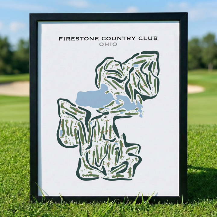 Firestone Country Club, Ohio - Printed Golf Courses