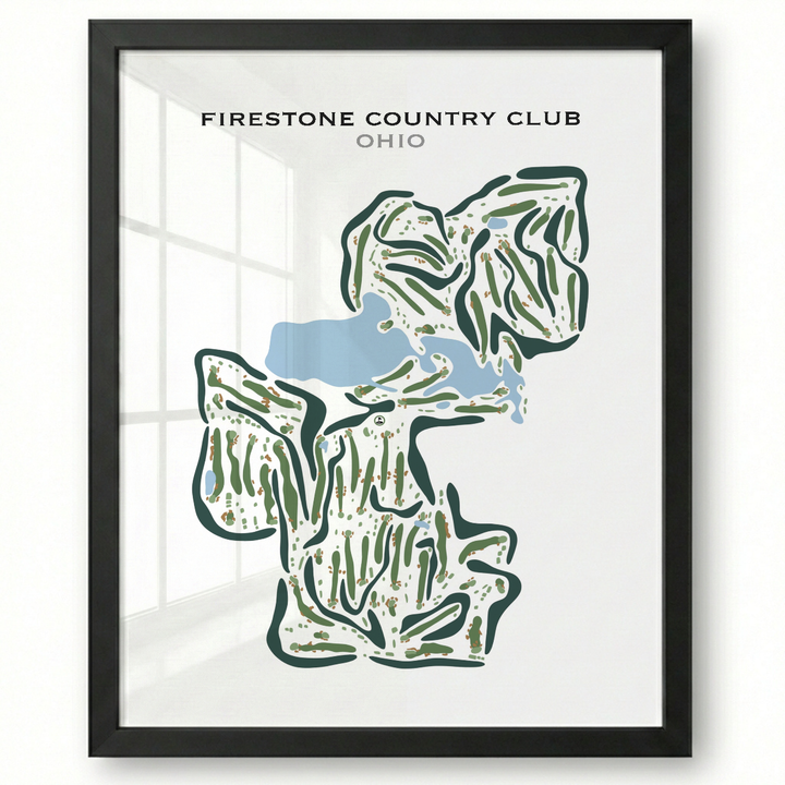 Firestone Country Club, Ohio - Printed Golf Courses
