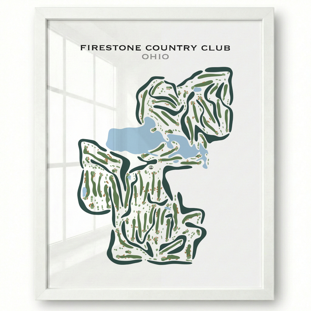 Firestone Country Club, Ohio - Printed Golf Courses