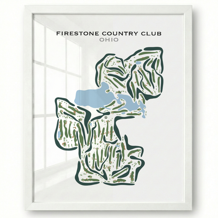 Firestone Country Club, Ohio - Printed Golf Courses