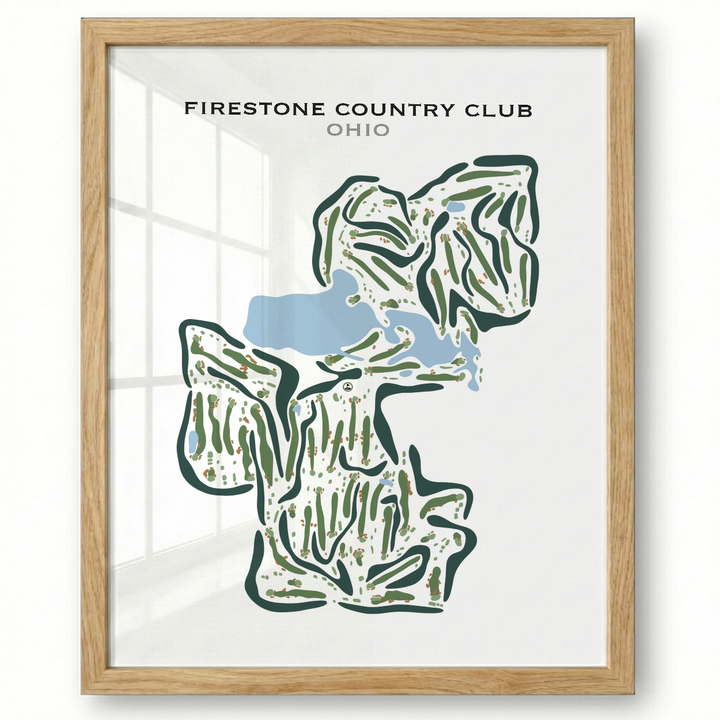 Firestone Country Club, Ohio - Printed Golf Courses