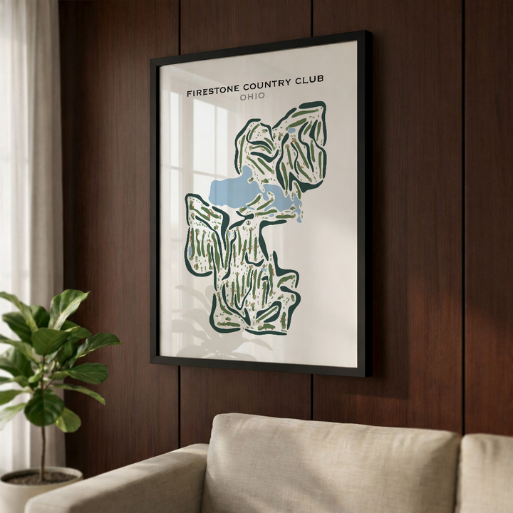 Firestone Country Club, Ohio - Printed Golf Courses