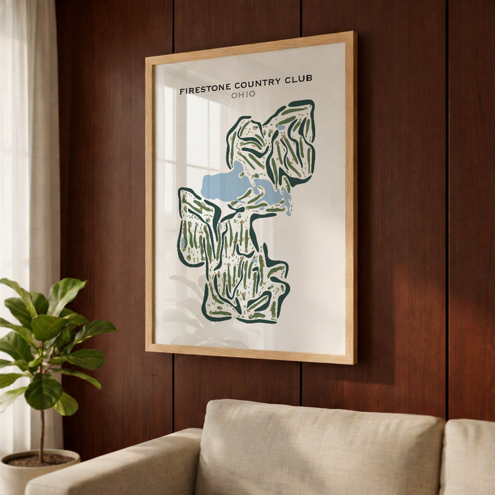 Firestone Country Club, Ohio - Printed Golf Courses