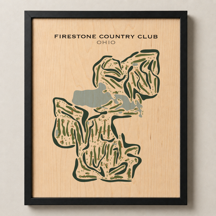 Firestone Country Club, Ohio - Printed Golf Courses
